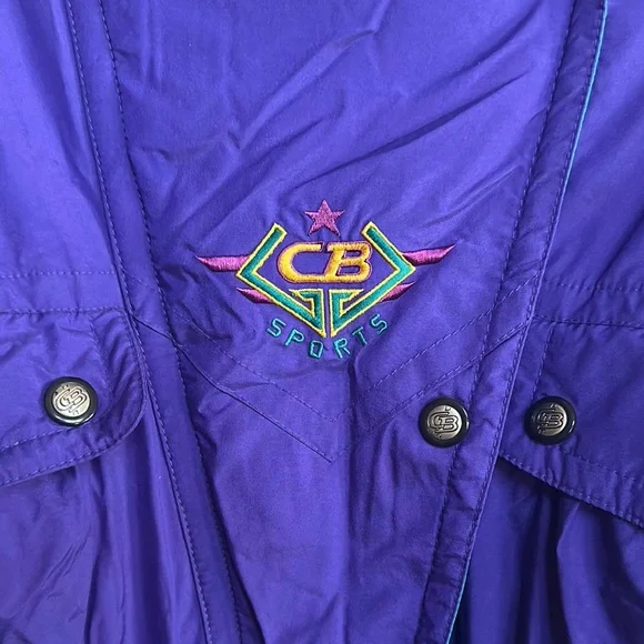 CB Sports Sz 12 Vintage Purple Ski Bib Snow Suit